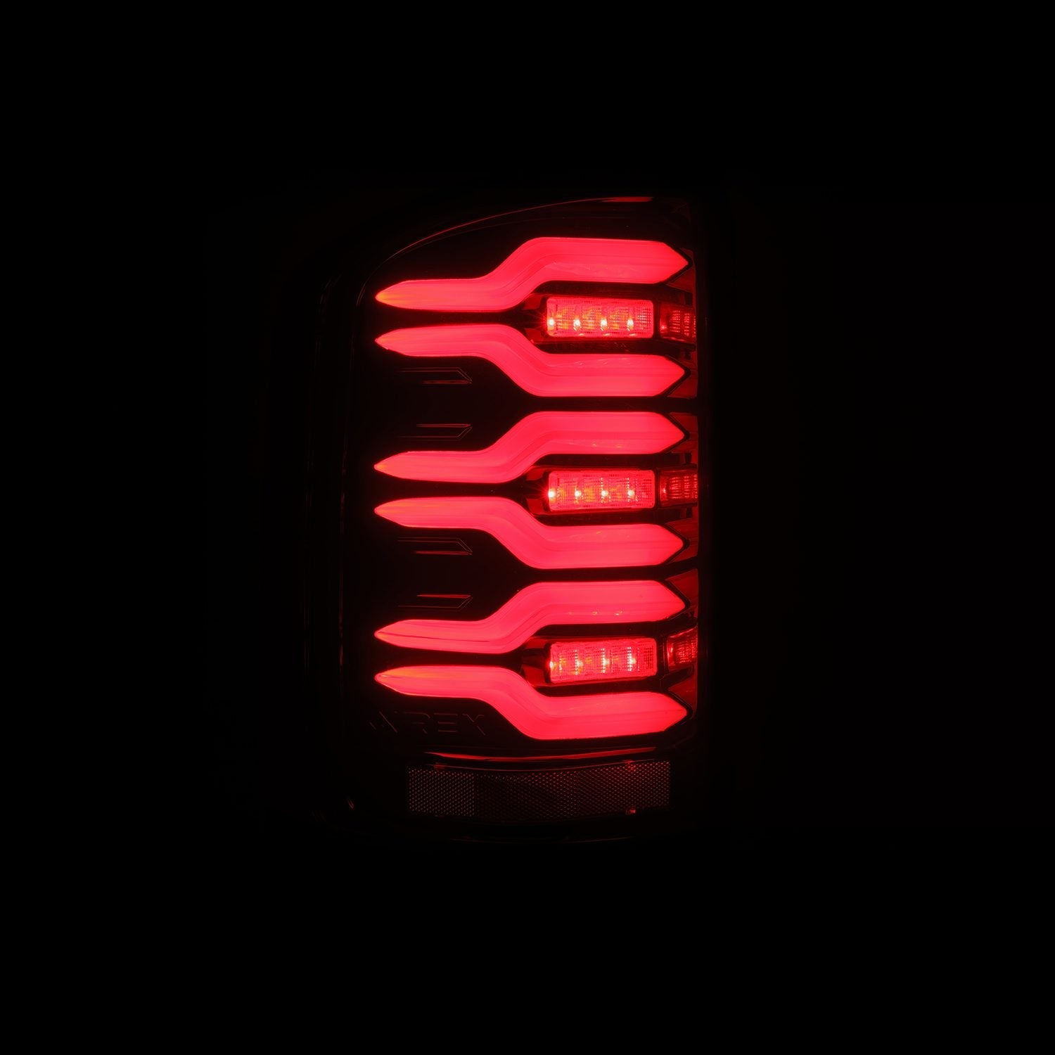 14-18 GMC Sierra 1500/2500HD/3500HD LUXX-Series LED Tail Lights Black ...