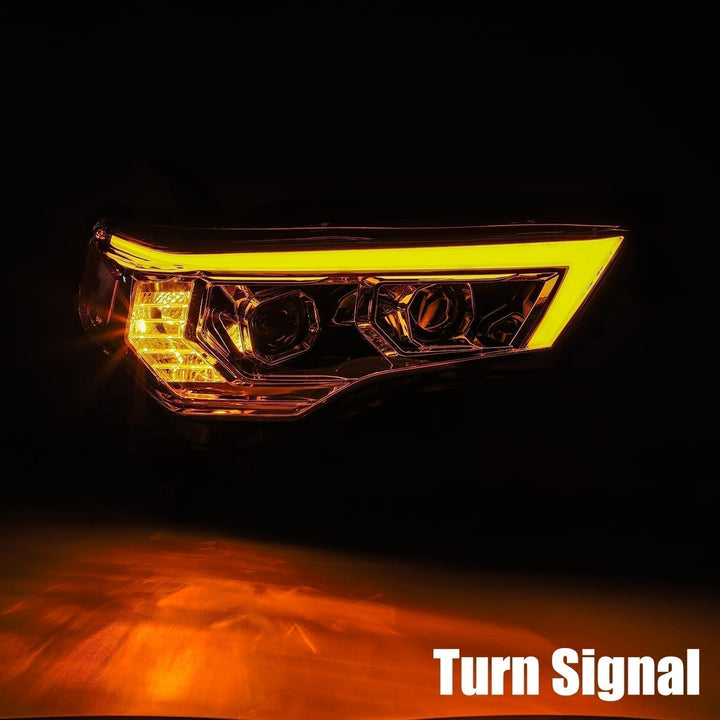 14-20 Toyota 4Runner PRO-Series Halogen Projector Headlights Chrome | AlphaRex