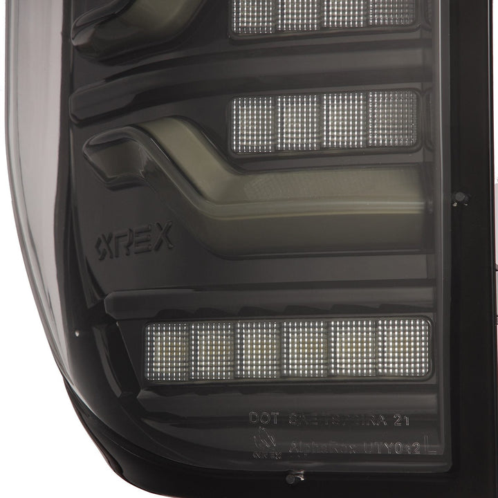 14-21 Toyota Tundra LUXX-Series LED Tail Lights Black | AlphaRex