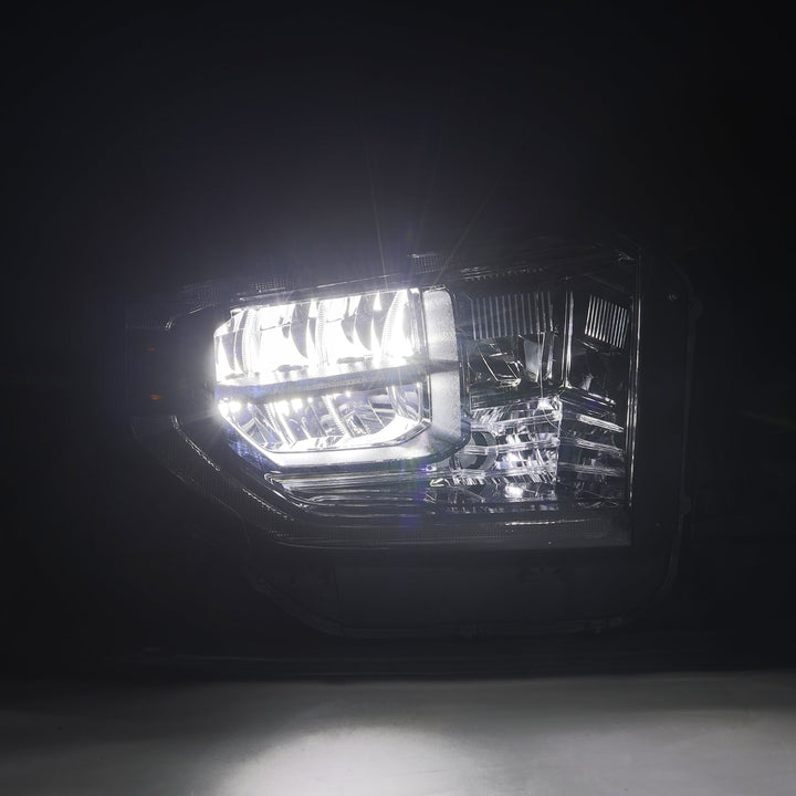 14-21 Toyota Tundra MK II LUXX-Series LED Crystel Headlights Alpha-Black | AlphaRex