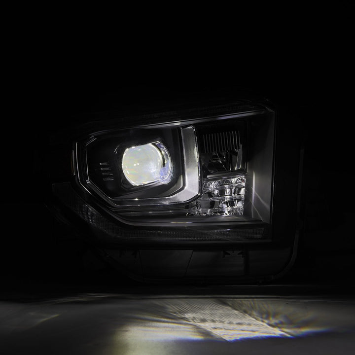 14-21 Toyota Tundra MK II LUXX-Series LED Projector Headlights Black | AlphaRex