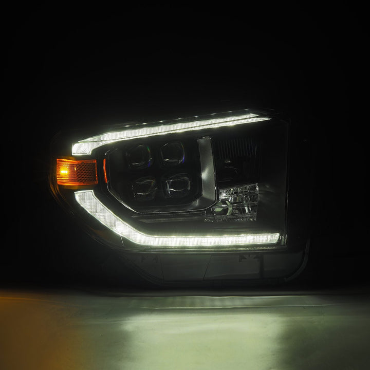 14-21 Toyota Tundra MK II NOVA-Series LED Projector Headlights Alpha-Black | AlphaRex