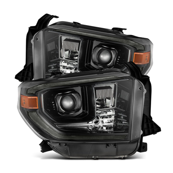 14-21 Toyota Tundra MK II PRO-Series Halogen Projector Headlights Alpha-Black | AlphaRex