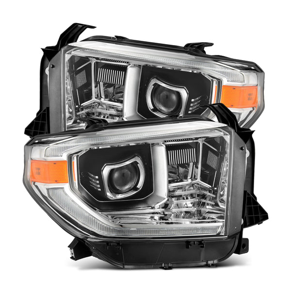 14-21 Toyota Tundra MK II PRO-Series Halogen Projector Headlights Chrome | AlphaRex