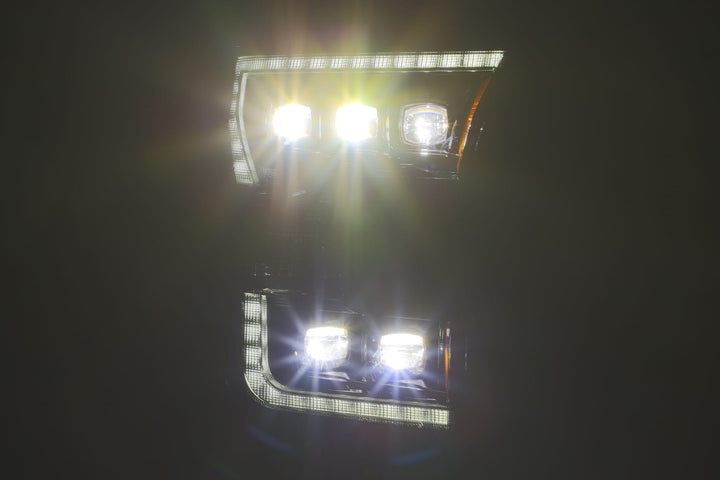 15-17 Ford F150 / 17-20 F150 Raptor NOVA-Series LED Projector Headlights Black | AlphaRex