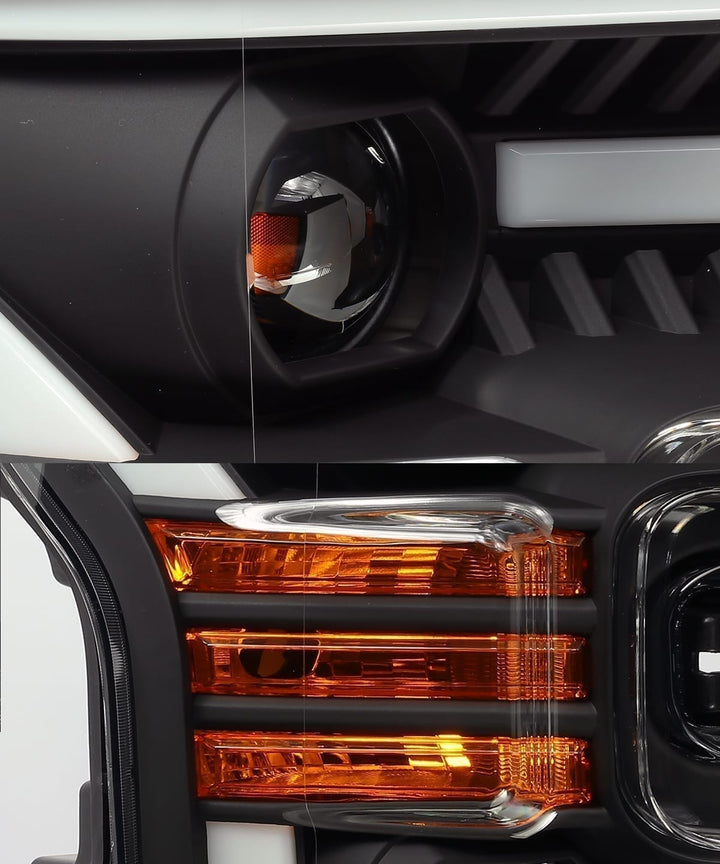 15-17 Ford F150 / 17-20 Ford F150 Raptor LUXX-Series LED Projector Headlights Black | AlphaRex