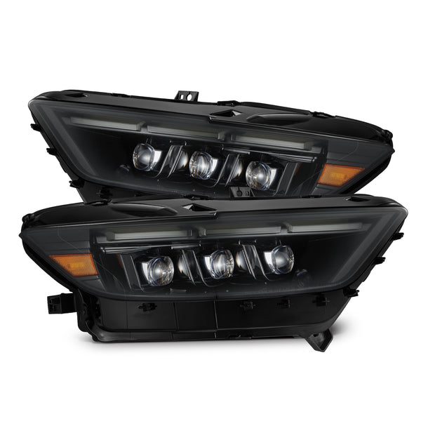 15-17 Ford Mustang/18-20 Mustang Shelby GT350/GT500 MK II NOVA-Series LED Projector Headlights Alpha-Black | AlphaRex
