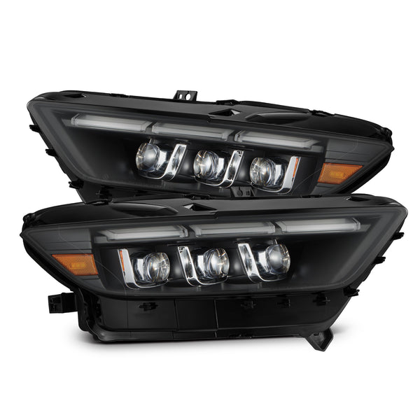 15-17 Ford Mustang/18-20 Mustang Shelby GT350/GT500 MK II NOVA-Series LED Projector Headlights Black | AlphaRex