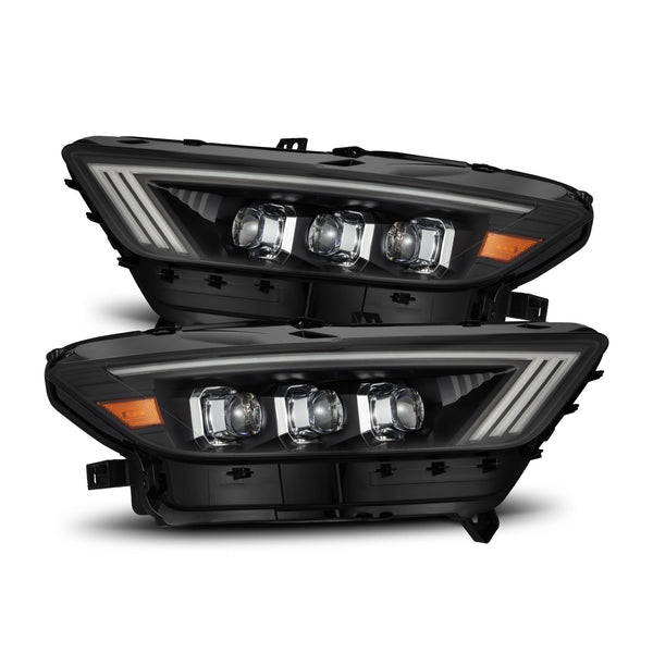 15-17 Ford Mustang/18-20 Mustang Shelby GT350/GT500 NOVA-Series LED Projector Headlights Black | AlphaRex