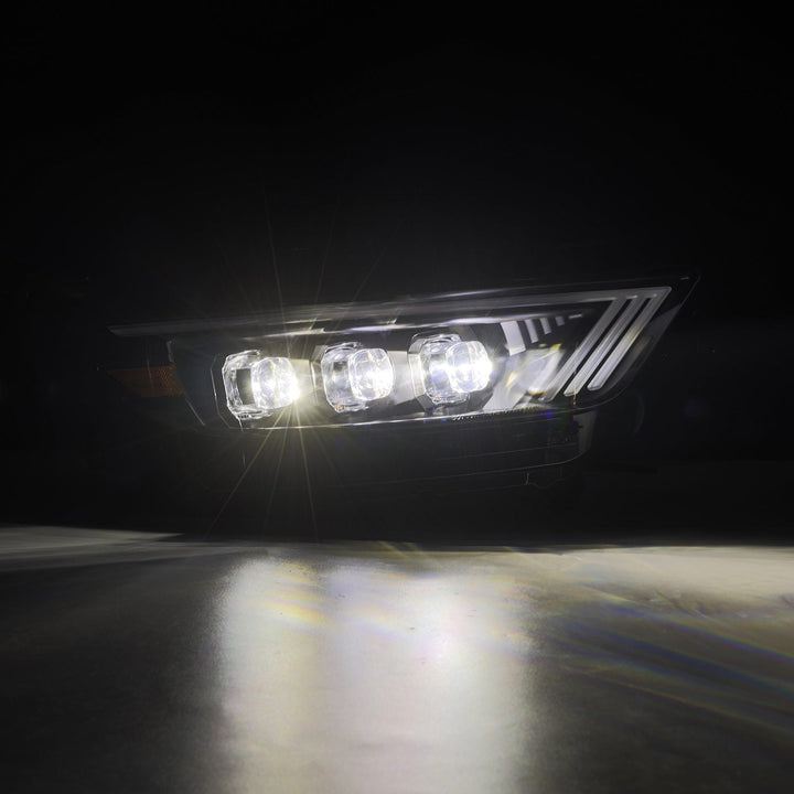 15-17 Ford Mustang/18-20 Mustang Shelby GT350/GT500 NOVA-Series LED Projector Headlights Black | AlphaRex