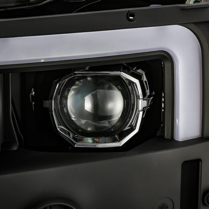 15-19 Chevrolet Silverado 2500HD/3500HD PRO-Series Halogen Projector Headlights Black | AlphaRex