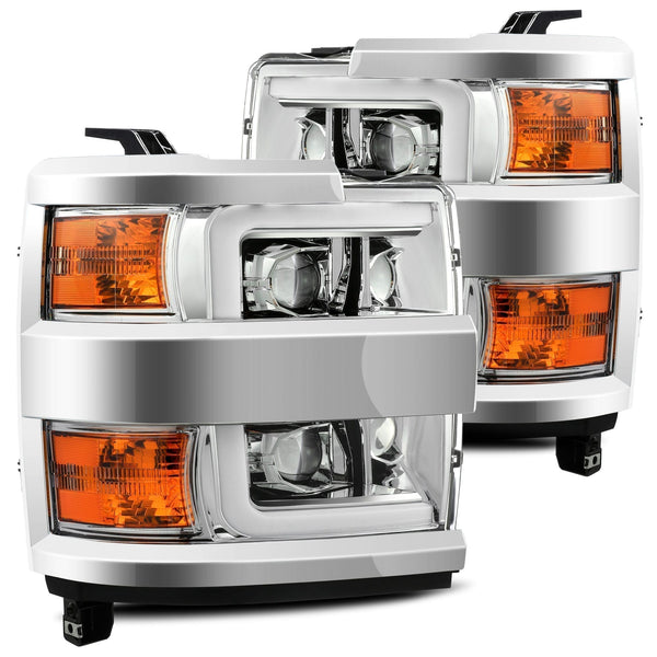 15-19 Chevrolet Silverado 2500HD/3500HD PRO-Series Halogen Projector Headlights Chrome | AlphaRex