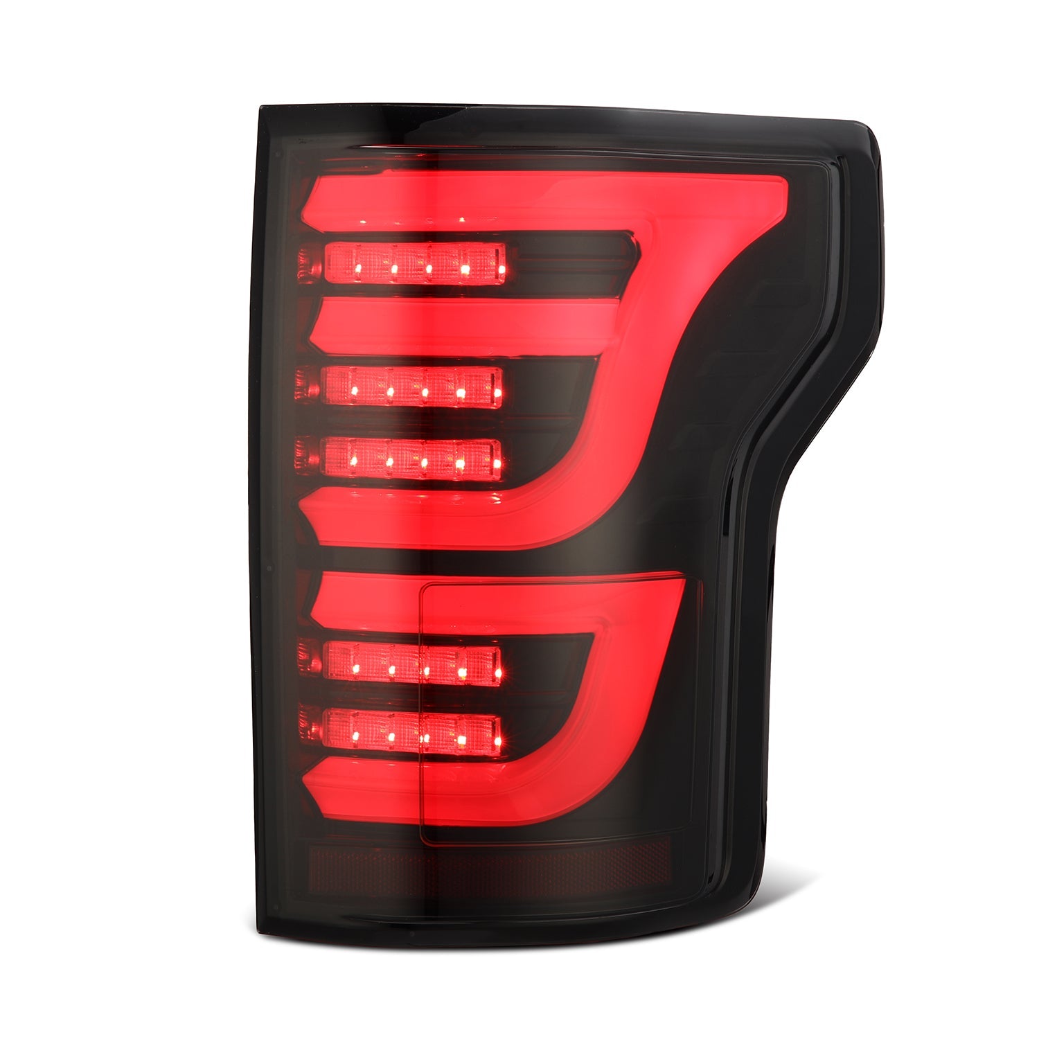 15-20 Ford F150 LUXX-Series LED Tail Lights Black-Red | AlphaRex