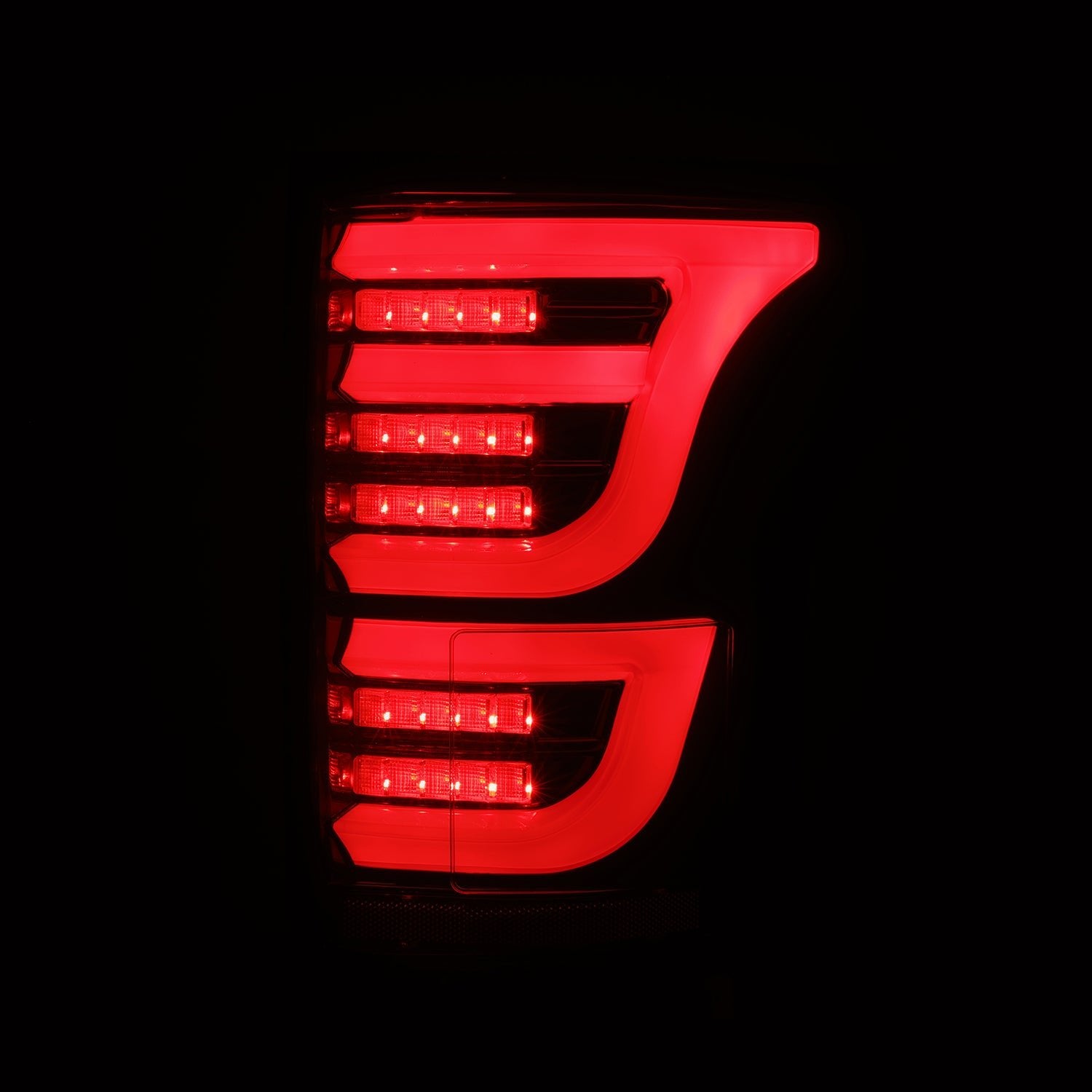 15-20 Ford F150 LUXX-Series LED Tail Lights Black-Red | AlphaRex