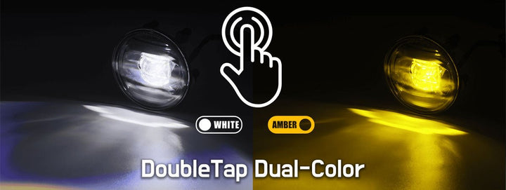 15-20 Ford F150/17-22 Super Duty DoubleTap Dual Color LED Projector Fog Lights | AlphaRex