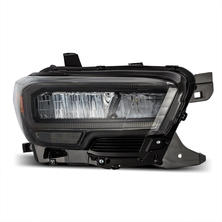 16-23 Toyota Tacoma LUXX-Series LED Crystal Headlights Alpha-Black | AlphaRex