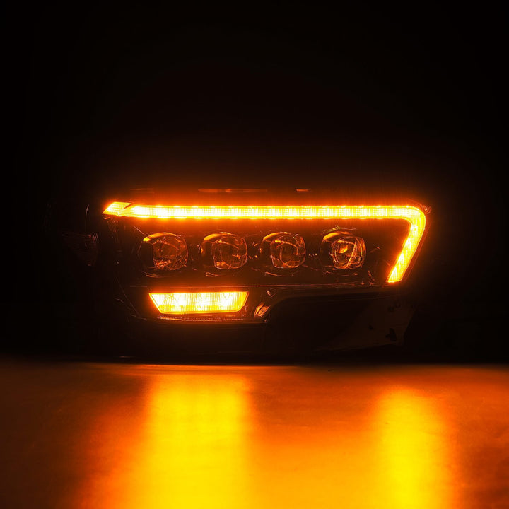 16-23 Toyota Tacoma MK II NOVA-Series LED Projector Headlights Alpha-Black | AlphaRex