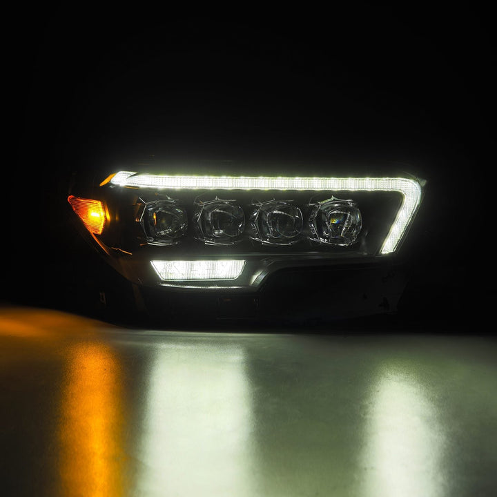 16-23 Toyota Tacoma MK II NOVA-Series LED Projector Headlights Black | AlphaRex