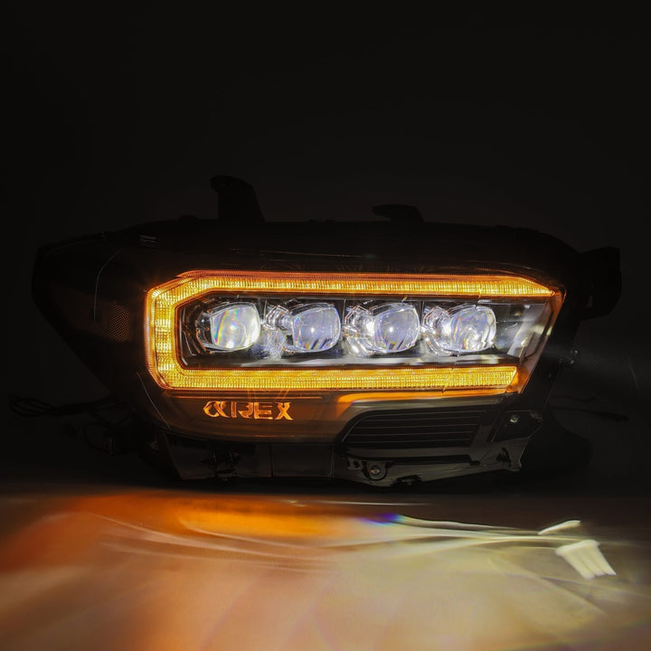 16-23 Toyota Tacoma NOVA-Series LED Projector Headlights Alpha-Black | AlphaRex