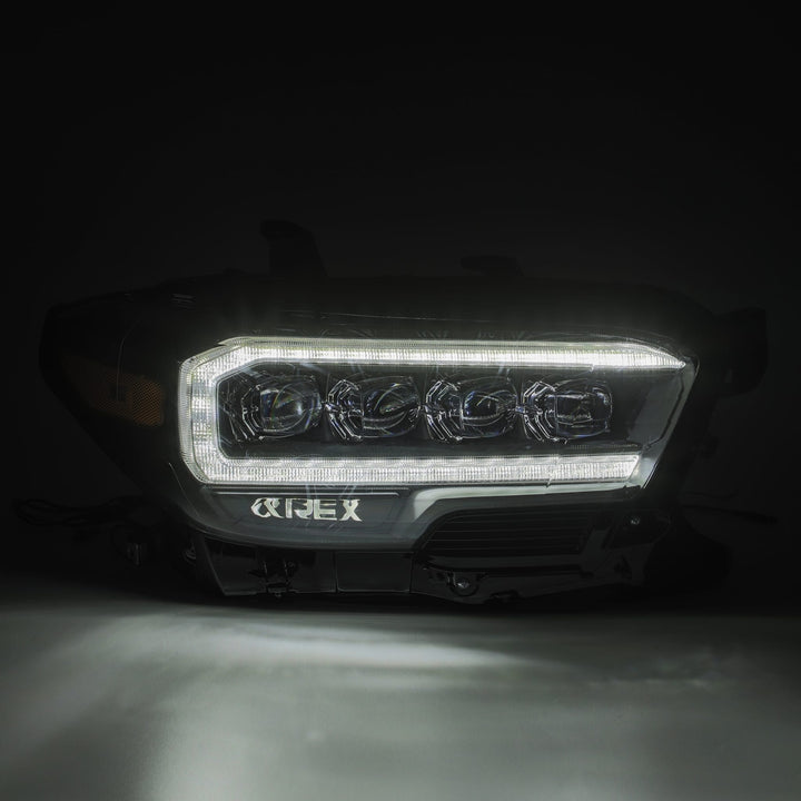 16-23 Toyota Tacoma NOVA-Series LED Projector Headlights Black | AlphaRex