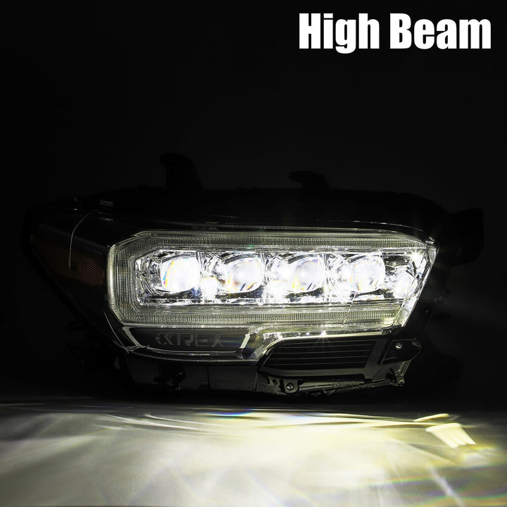 16-23 Toyota Tacoma NOVA-Series LED Projector Headlights Chrome | AlphaRex