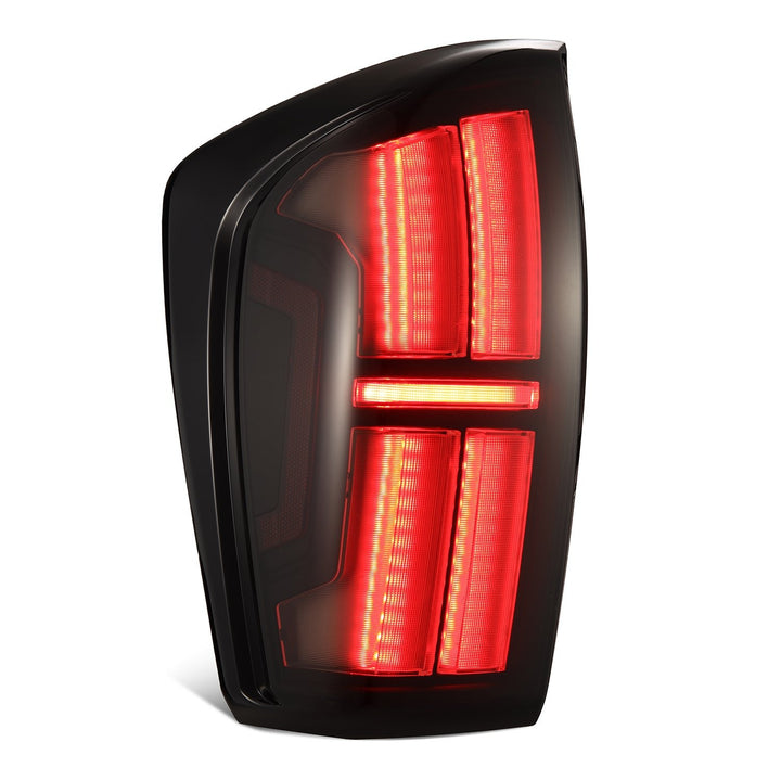 16-23 Toyota Tacoma Nova-Series Prismatic LED Tail Lights Alpha-Black | AlphaRex