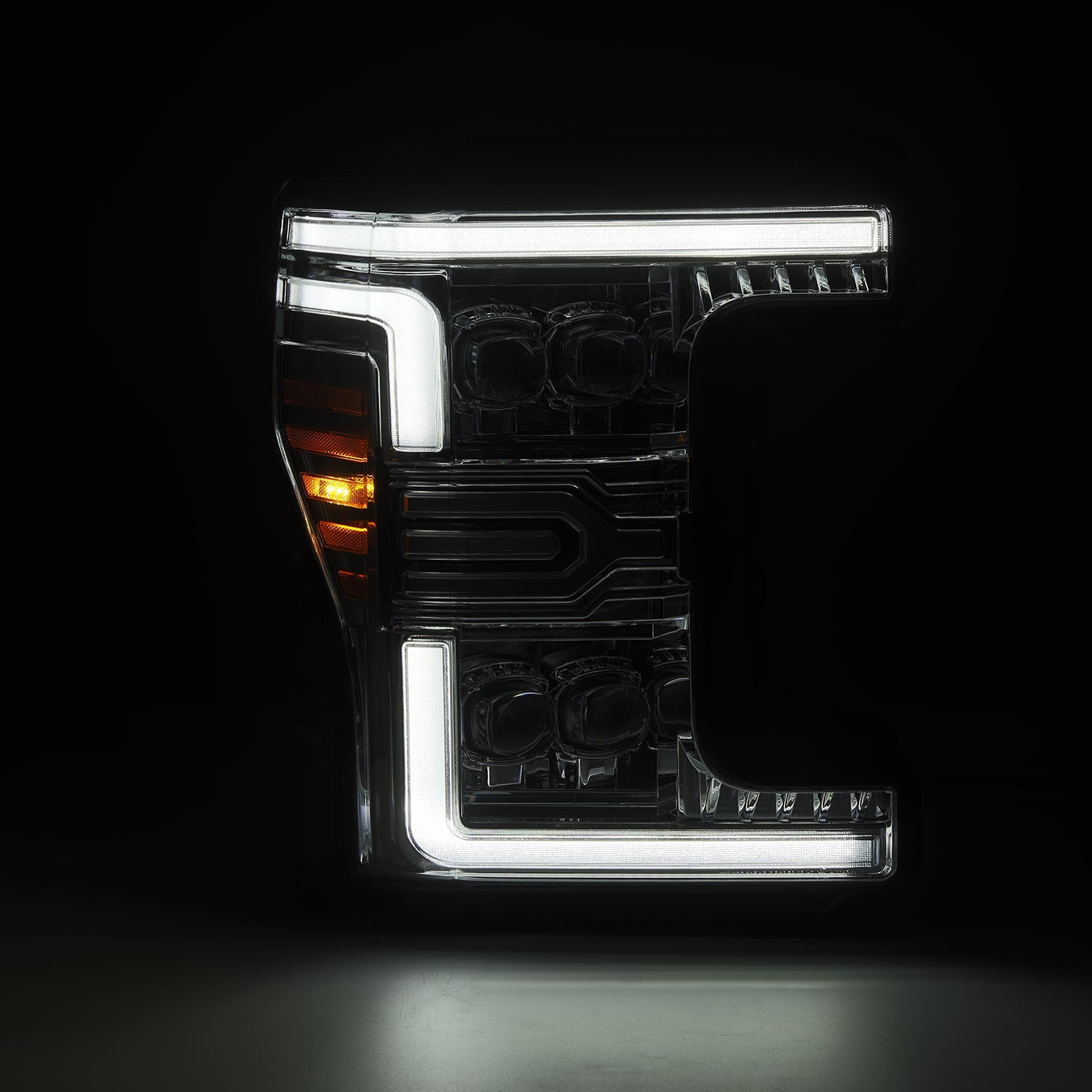 17-19 Ford Super Duty NOVA-Series LED Projector Headlights Chrome