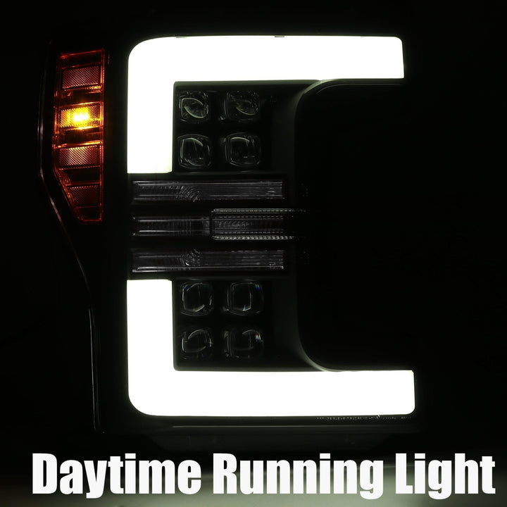 17-19 Ford Super Duty NOVA-Series LED Projector Headlights Chrome | AlphaRex