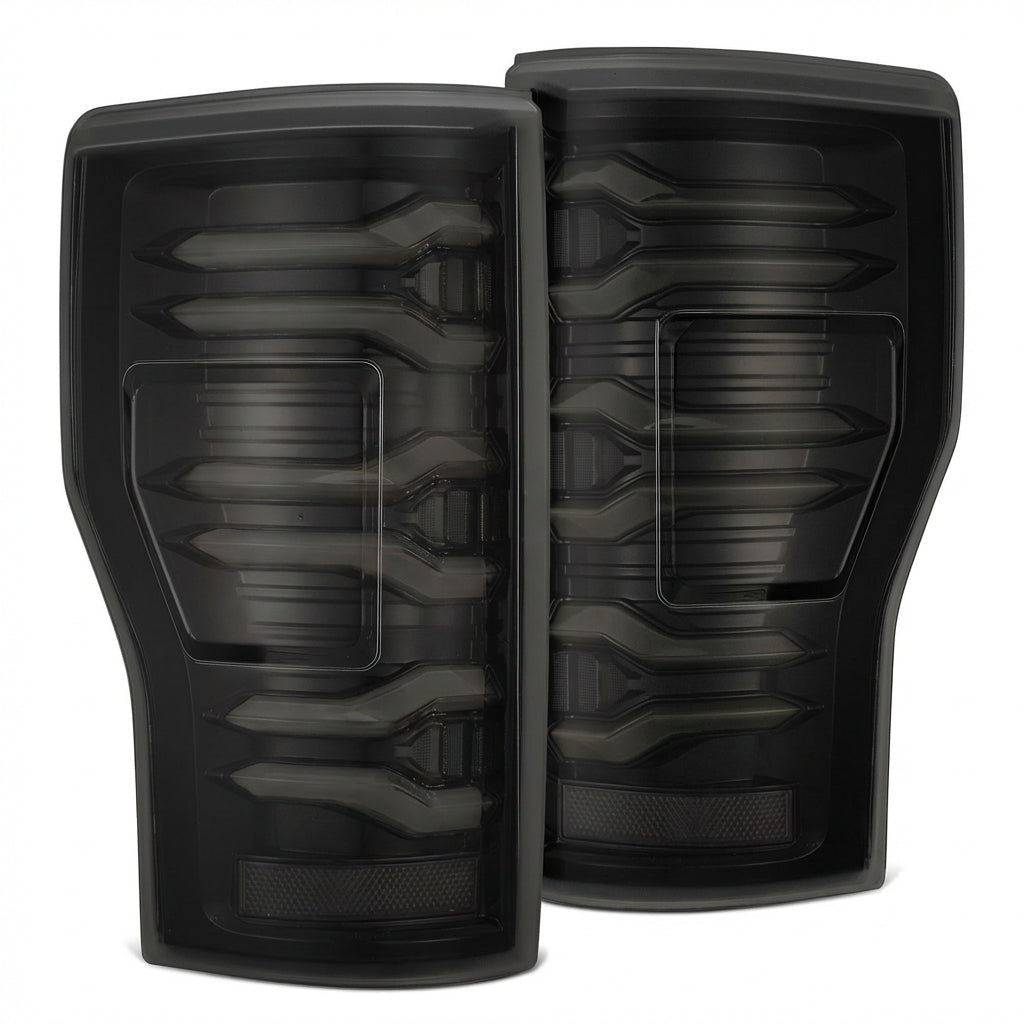 17-22 Ford Super Duty LUXX-Series LED Tail Lights Alpha-Black