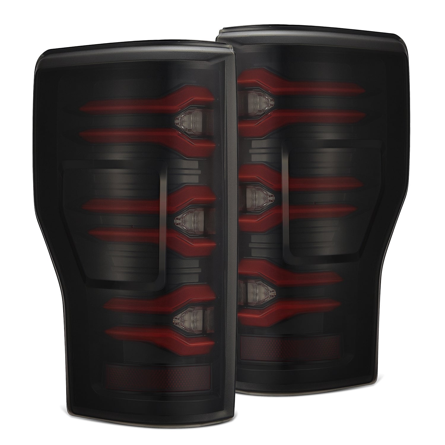 17-22 Ford Super Duty LUXX-Series LED Tail Lights Alpha-Black