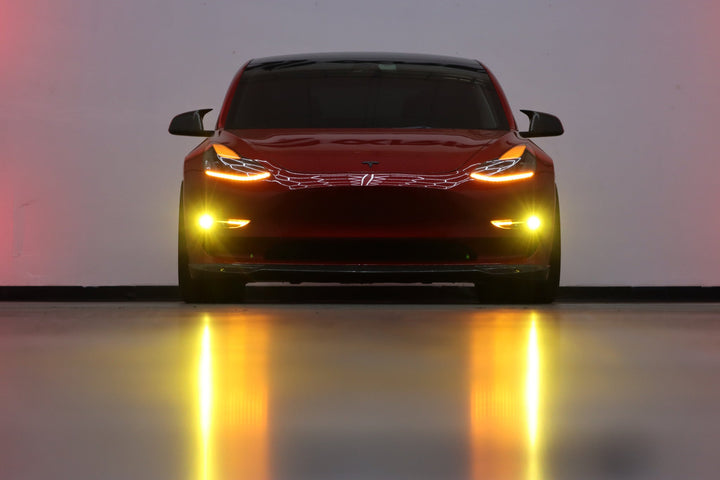 17-23 Tesla Model 3 / 20-24 Model Y DoubleTap Dual Color LED Projector Fog Lights | AlphaRex