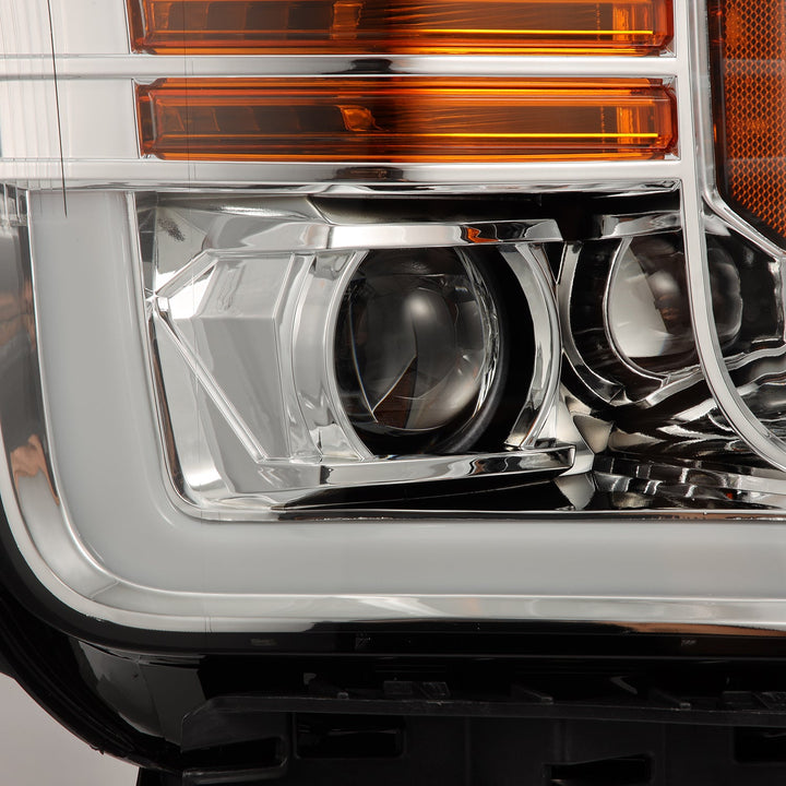 18-20 Ford F150 LUXX-Series LED Projector Headlights Chrome | AlphaRex