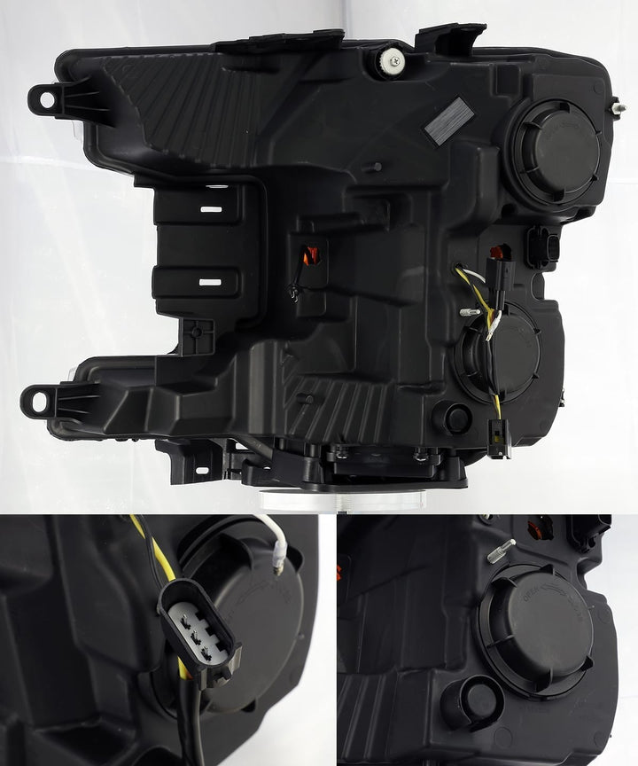18-20 Ford F150 LUXX-Series LED Projector Headlights Jet Black | AlphaRex