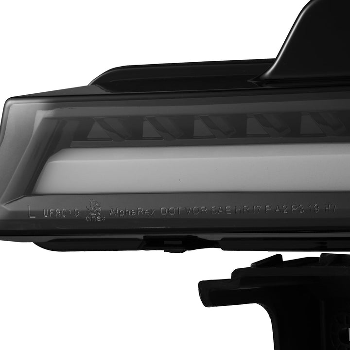 18-20 Ford F150 LUXX-Series LED Projector Headlights Jet Black | AlphaRex