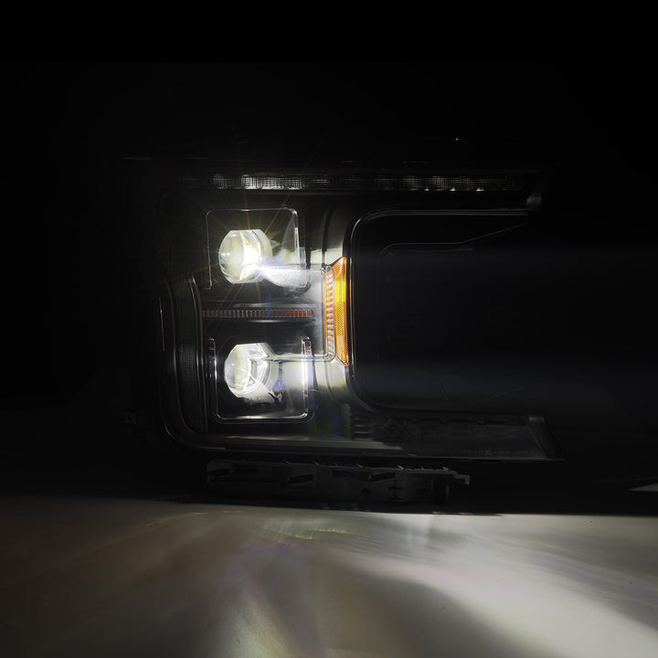 18-20 Ford F150 (MK II 14th Gen Style) LUXX-Series LED Projector Headlights Black | AlphaRex