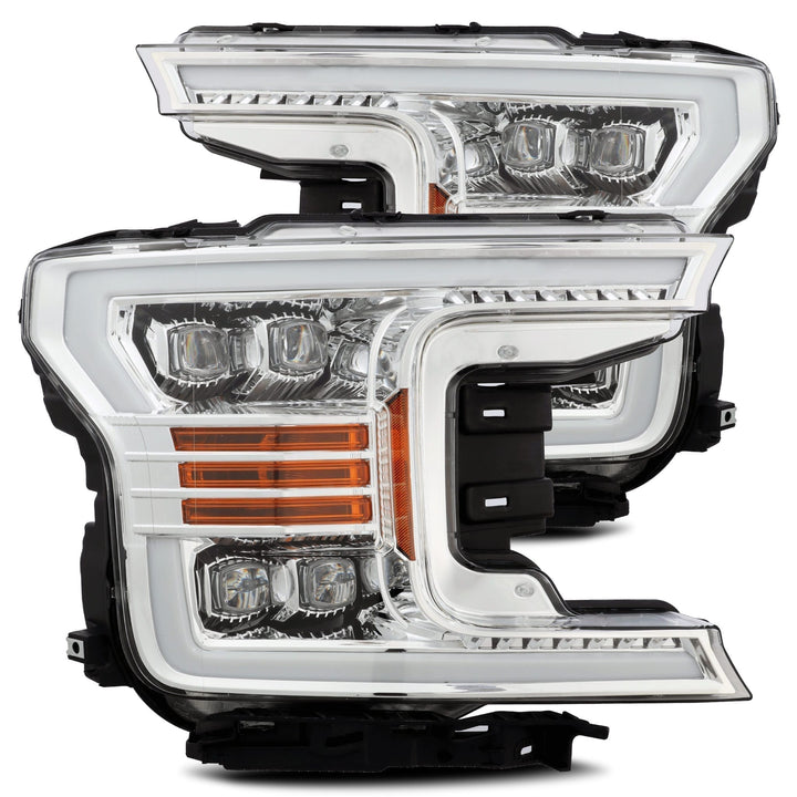 18-20 Ford F150 NOVA-Series LED Projector Headlights Chrome | AlphaRex