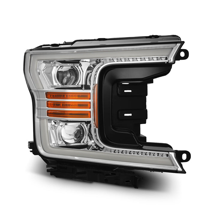 18-20 Ford F150 PRO-Series Halogen Projector Headlights Chrome | AlphaRex