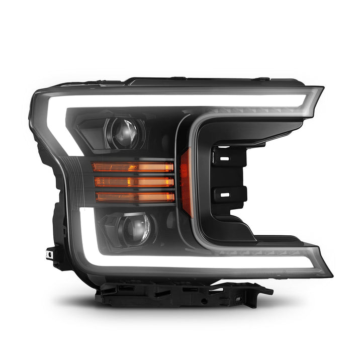 18-20 Ford F150 PRO-Series Halogen Projector Headlights Jet Black | AlphaRex