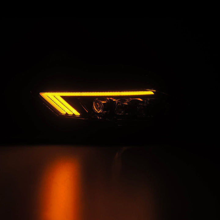 18-23 Ford Mustang NOVA-Series LED Projector Headlights Alpha-Black | AlphaRex