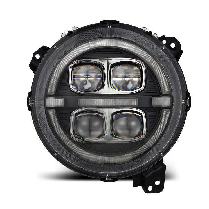 18-24 Jeep Wrangler JL/Gladiator JT NOVA-Series LED Projector Headlights Black | AlphaRex