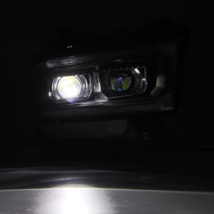 19-22 Ram 2500/3500/4500/5500 LUXX-Series LED Projector Headlights Black | AlphaRex