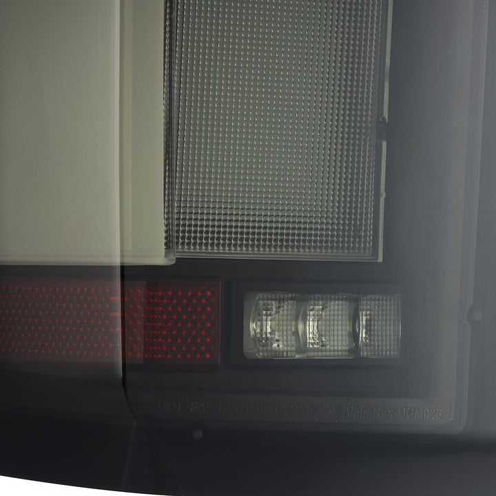 19-24 Chevrolet Silverado 1500 / 20-24 Silverado 2500HD/3500HD LUXX-Series LED Tail Lights Black | AlphaRex