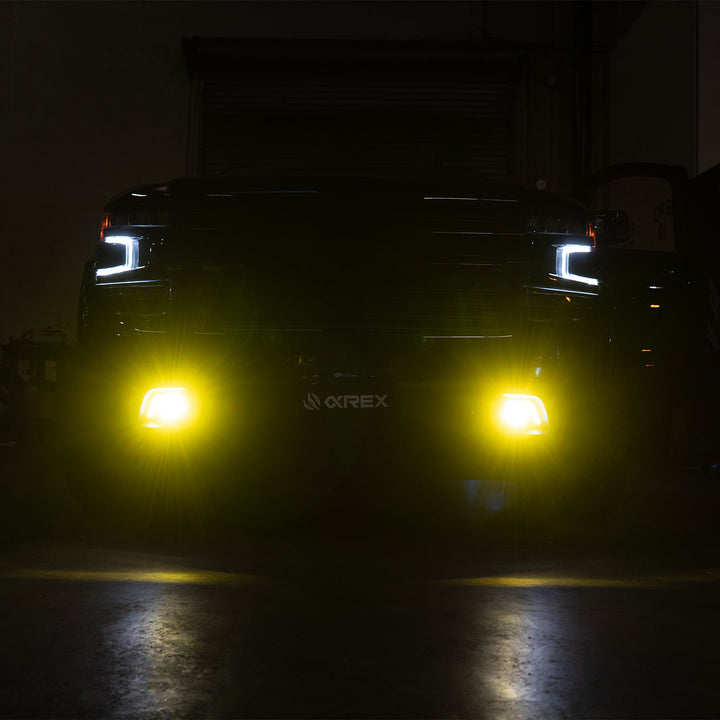 19-23 Chevrolet Silverado 1500/19-23 Chevrolet Silverado 2500HD/3500HD DoubleTap Dual Color LED Projector Fog Lights | AlphaRex