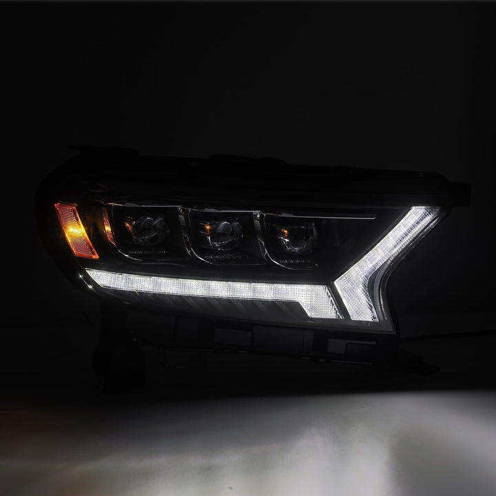 19-23 Ford Ranger NOVA-Series LED Projector Headlights Alpha-Black | AlphaRex