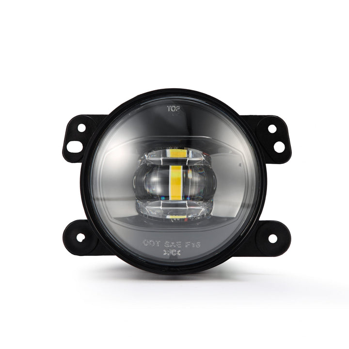 18-23 Jeep Wrangler JL (Rubicon/Sahara with OE Plastic Bumper) / Gladiator JT DoubleTap Dual Color LED Projector Fog Lights | AlphaRex