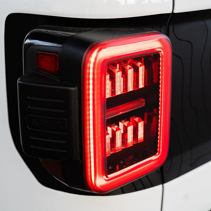 19-25 Jeep Gladiator JT NOVA-Series Prismatic LED Tail Lights Black-Red | AlphaRex