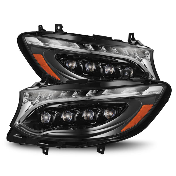 19-24 Mercedes-Benz Sprinter NOVA-Series LED Projector Headlights Alpha-Black | AlphaRex