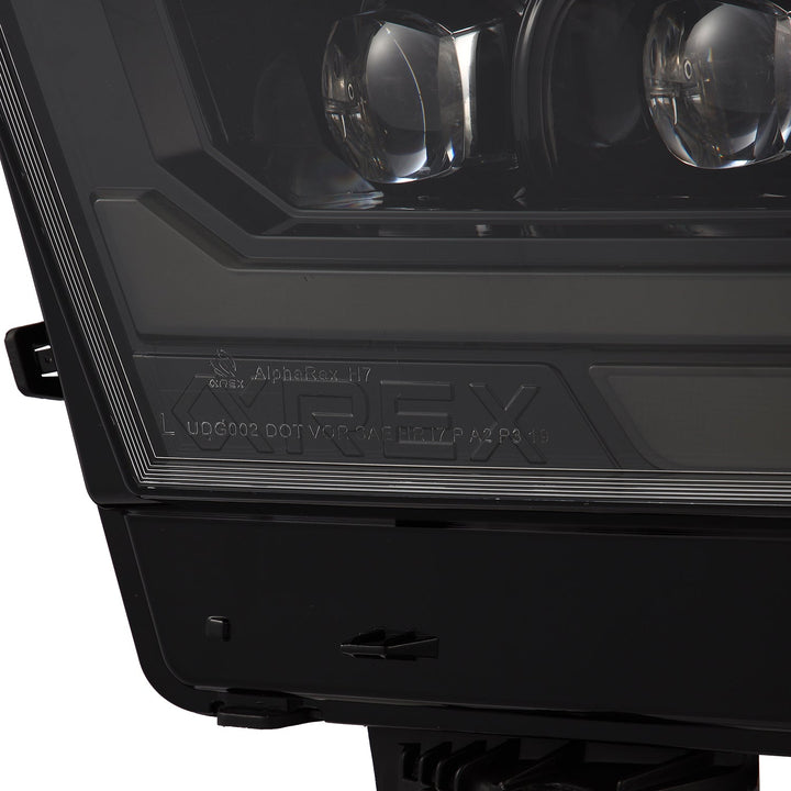 19-24 Ram 1500 (MK II 2500 Style) NOVA-Series LED Projector Headlights Alpha-Black | AlphaRex