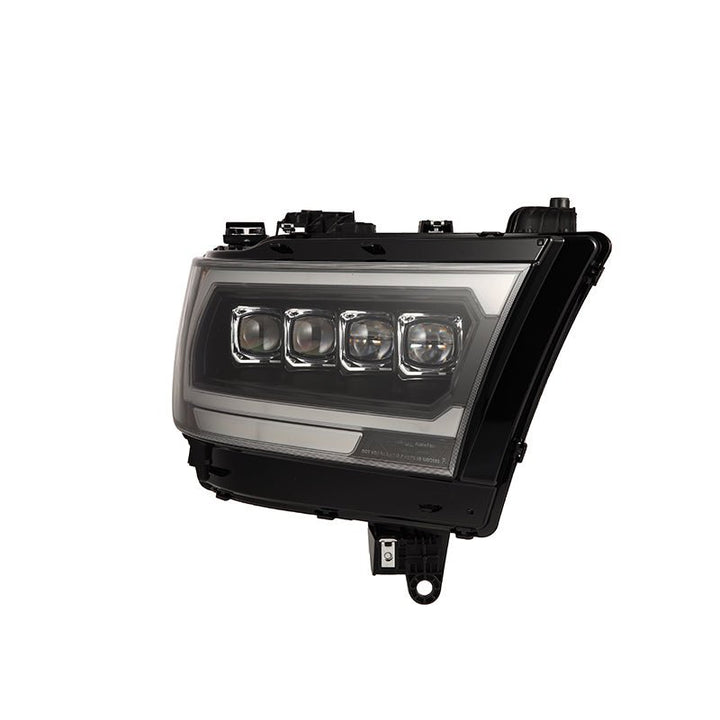 19-24 Ram 1500 (MK II 2500 Style) NOVA-Series LED Projector Headlights Black | AlphaRex