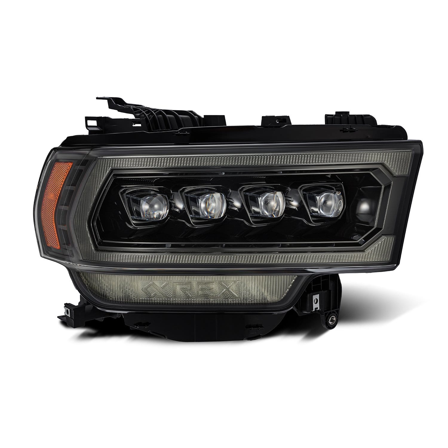 19 24 Ram 2500 3500 4500 5500 NOVA Series LED Projector Headlights Alpha Black AlphaRex